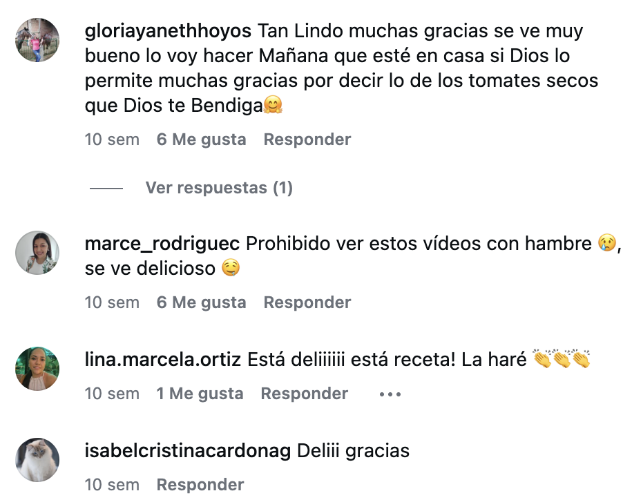 Comentarios reales de la comunidad sobre las recetas de Un Cocinero en Apuros, captura 4