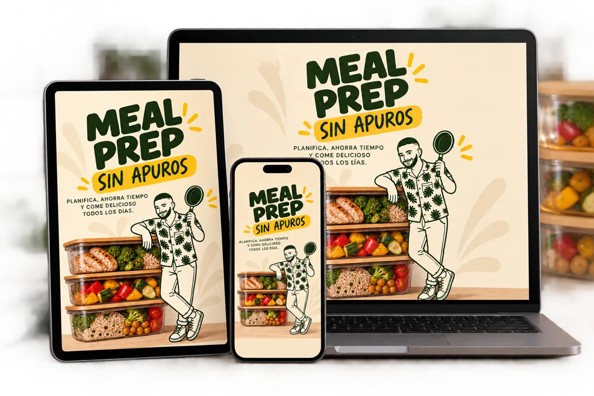 Curso Meal Prep Sin Apuros en celular, tablet y computador
