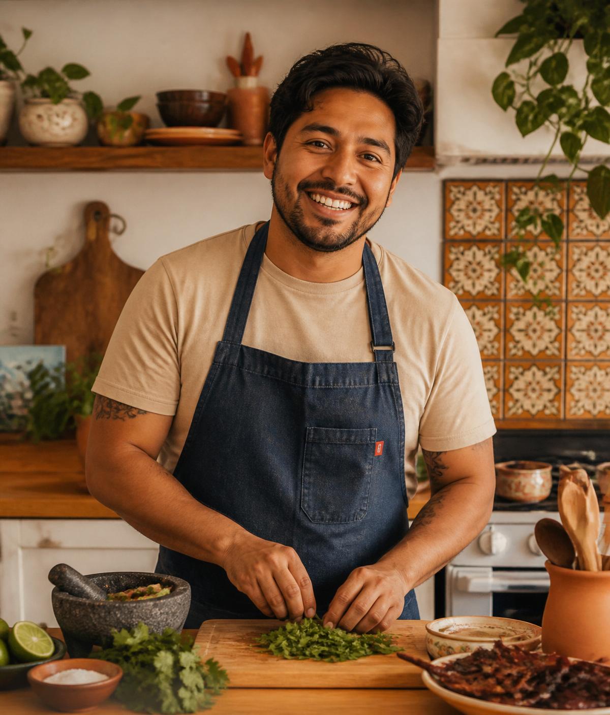 Un Cocinero en Apuros en su cocina